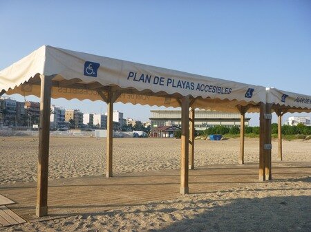 On a beach near Garrucha in Spain.